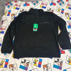 32 Degrees Heat Fleece Quarter Button Sweater